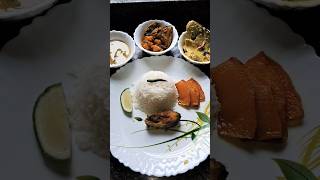 Dupurer khaoa daoa ytshort lunch thali cooking serving [upl. by Eldora]