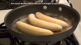 Banana Honey Dessert  gebackene Banane mit Honig  Nachtisch  Desert [upl. by Anertal]