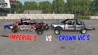 Imperials VS Crown Vics amp Compact  BeamNG Demolition Derby [upl. by Aleet897]