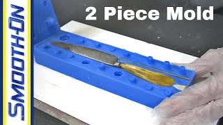 How To Make a 2 Piece Silicone Mold of a Knife  Mold Making Tutorial [upl. by Ashlin480]