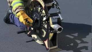 RollNRack FASTBACK fire hose roller  Operation  RollNRack System [upl. by Fullerton852]