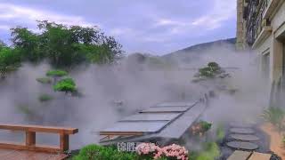 How to create a beautiful yard with mist system  Nebufly Fog Misting System [upl. by Honig]