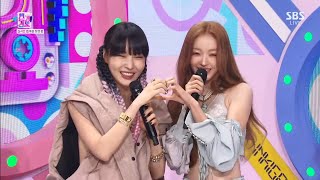 240317 CHUNG HA amp YOOA Comeback Interview  SBS INKIGAYO 1080P [upl. by Fuchs]