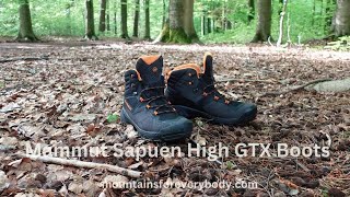 Mammut Sapuen High GTX Boots Review  High Quality Hiking Boots [upl. by Codi]