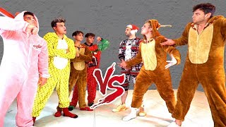 ULTIMATE ONESIE DANCE BATTLE AGAINST THE DOBRE BROTHERS [upl. by Llegna]