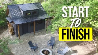 Building this Tiny House shed ALONE took 7 months Full Build Timelapse [upl. by Lurlene37]