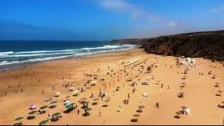 plage mirleft maroc شاطئ ميرلفت المغرب Mirleft beach morocco [upl. by Algie299]