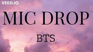 Mic Drop LYRICS  BTS [upl. by Cheshire118]