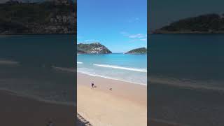 Stunning Sandy Beach and Crystal Clear Waters in San Sebastian Donostia Spain [upl. by Metts]