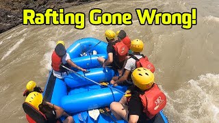 Rafting Gone Wrong 😱😱  Rishikesh River Rafting  rafting rishikesh [upl. by Alina]