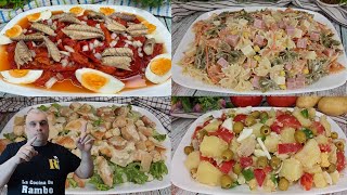 4 Ensaladas de Verano 🤩 Recetas Fáciles y Rápidas 😎 BRUTAL  2 [upl. by Castera532]