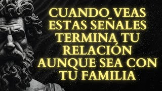 13 SEÑALES de que DEBERÍAS TERMINAR CUALQUIER CONTACTO incluso si es tu familia o amigo  Estoicismo [upl. by Narcis]