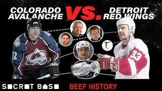 How one violent hit snowballed into years of championshipgrade hockey beef  Red Wings vs Avalanche [upl. by Radcliffe]