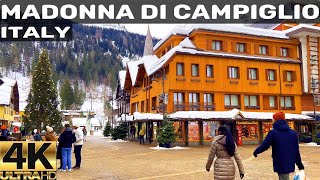 4K 🇮🇹 MADONNA DI CAMPIGLIO ITALY  THE PEARL OF DOLOMITES DAY WALKING TOUR 4K 60FPS [upl. by Onid]