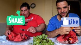 Tasty 🙂 Greek Fruits🍉 Watermelon Grapes and Nectarine ASMR MUKBANG ENJOYTalking😊 Teostyyy [upl. by Bowne253]