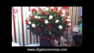 arreglos florales paso a paso 100 rosas [upl. by Moorish6]