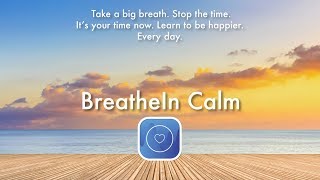 BreatheIn Calm App Review  Meditation App  Breathe Bubble activity I Think nothing exercise [upl. by Tavis]