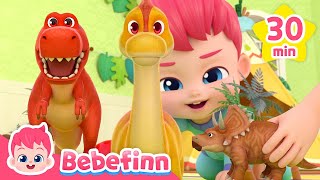 Best Trex and dinosaur songs  Animal Songs  more compilation  Bebefinn Nursery Rhymes for Kids [upl. by Yenohtna]