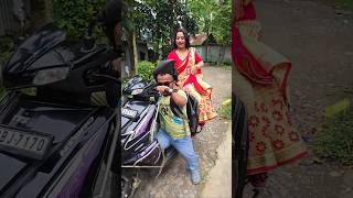 Moma Mara Bhapom Bhapom Gadi Laya🏍️🥰😜🤣😱😎 shorts shortvideo comedy funny funnyshorts prank [upl. by Bloomer359]