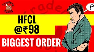 hfcl share latest news  biggest order ever  दो साल बाद  क्या बड़ी तेज़ी होगी   hfcl share news [upl. by Leirvag]