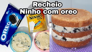 Recheio brigadeiro de NINHO com OREO 😋Delicioso🤤 [upl. by Eadrahc]