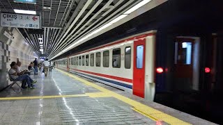 New quotAnkara Expressquot Passing Through Sirkeci Station Just Before Entering Marmaray Tunnel [upl. by Riedel411]