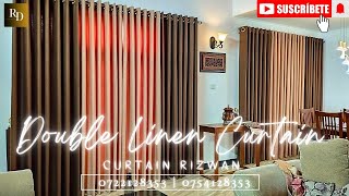 Double Two Tone Colour Curtain✨♥️  Linen Material 💯 Work at Kolonnawa🔥 ‎RDecor [upl. by Soph]