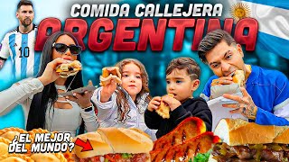 PROBANDO COMIDA CALLEJERA DE ARGENTINA 🇦🇷 Jukilop  Kimberly Loaiza [upl. by Nos]