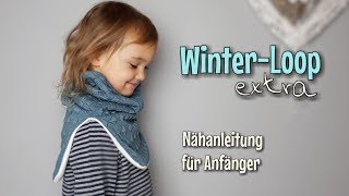 Winterloop Extra  Nähanleitung für Anfänger  OHNE Schnittmuster  Nähtinchen [upl. by Goerke425]