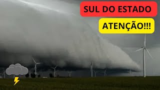 SUL DO ESTADO Atenção para chuva forte e risco de temporais [upl. by Utica]