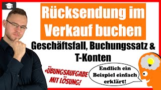 Rücksendung im Verkauf buchen Beispiel einfach erklärt  BwR [upl. by Ern306]