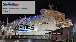 18 hours ferry trip from Nynäshamn 🇸🇪 to Gdańsk 🇵🇱 with Polferries [upl. by Atrebla]