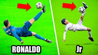 10 Times Ronaldo Junior Copied Cristiano Ronaldo [upl. by Aphra]