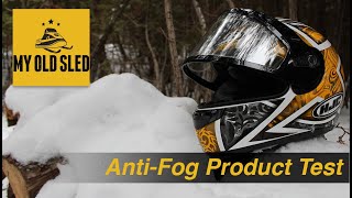 AntiFog Product Test  First Snowmobile Ride of 201819 Season [upl. by Maxantia]