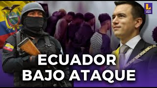 QUÉ PASA EN ECUADOR LA GUERRA CONTRA BANDAS CRIMINALES DECLARADO POR EL PRESIDENTE DANIEL NOBOA [upl. by Karlee919]