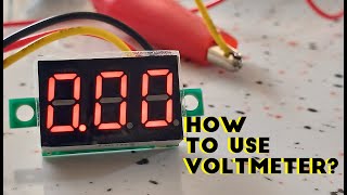 How to use Digit Voltmeter 0V100V DC 3wire [upl. by Itsirhc133]