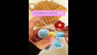 🔥🔥🔥 super easy tunisian crochet flower  kolay Tunus çiçek  crochet  myhobbyhome [upl. by Meeka]