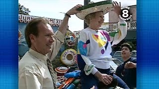 News 8 Throwback 1994 Larry Himmel and his mom visit Tijuana  Mexico [upl. by Eissert1]