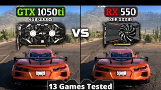 GTX 1050 ti vs Rx 550  How Big Is The Difference  13 Games Tested [upl. by Luckett]