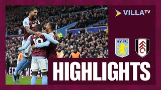 MATCH HIGHLIGHTS  Aston Villa 31 Fulham [upl. by Quintus528]