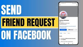 How to Send a Friend Request on Facebook [upl. by Layla]