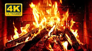 🔥 Cozy Fireplace 4K 12 HOURS Fireplace with Crackling Fire Sounds Crackling Fireplace 4K [upl. by Leasia]