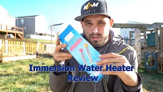 Immersion Water Heater Review  Tested on Inflatable Hot Tub [upl. by Virg]