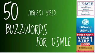 50 HIGHEST YIELD BUZZWORDS FOR USMLE STEP 1 I Highest Yield Facts for USMLE [upl. by Brewster]