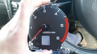 Broken RPM Tachometer gauge repair  Nissan Terrano [upl. by Omura]