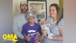 Mom battling COVID19 gives birth to healthy baby after evacuating Hurricane Ida [upl. by Merceer468]