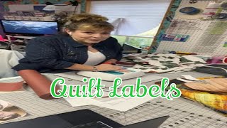 Were Making Quilt Labels  Aprils Craft Room is live [upl. by Ala]