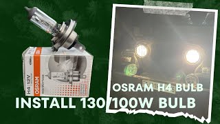 130100w H4 Halogen Bulbs  Install 130100w H4 Halogen Bulbs [upl. by Asia]