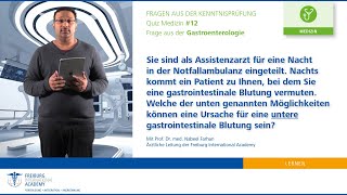 Kenntnisprüfung Medizin  12  Frage aus der Gastroenterologie [upl. by Thane]