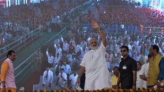 PM Modi at inauguration of SUMUL Cattle Feed Plant in Tapi District Gujarat [upl. by Orabelle998]